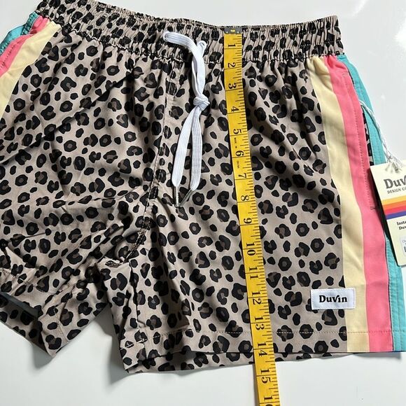 Duvin Design Men’s Cheetah Disco Swim Short - Picture 7 of 10